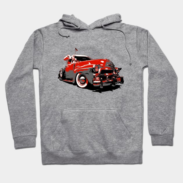 Oldschool Chevy Lowrider Truck Hoodie by JonnyFivePhoto